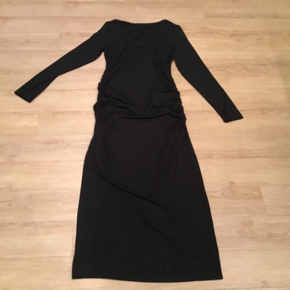 NWT Smallshow Black Maxi Maternity Dress Size Medium - Picture 9 of 9